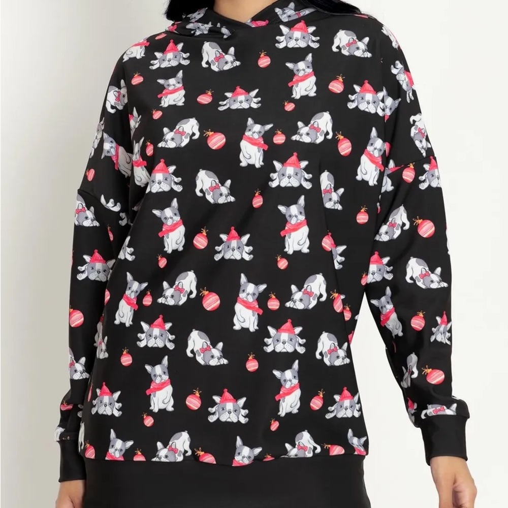 Blackmilk “CHRISTMAS DOGGOS TOASTIE HOODIE JUMPER” Size Small S NWT Dogs Xmas